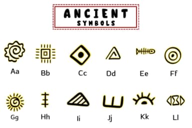 Ancient Symbols by PraewDesigns — Dingbats Font — thumbnail 2
