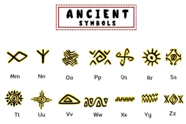Ancient Symbols by PraewDesigns — Dingbats Font — thumbnail 3