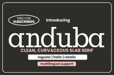 Anduba by Minimalistartstudio — Slab Serif Font — thumbnail 1