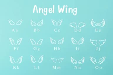 Angel Wing by Nongyao — Dingbats Font — thumbnail 2