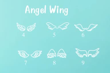 Angel Wing by Nongyao — Dingbats Font — thumbnail 4