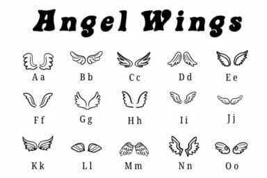 Angel Wings by Suphitchaya — Dingbats Font — thumbnail 2