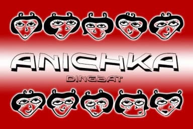 Anichka by vladimirnikolic — Dingbats Font — thumbnail 1