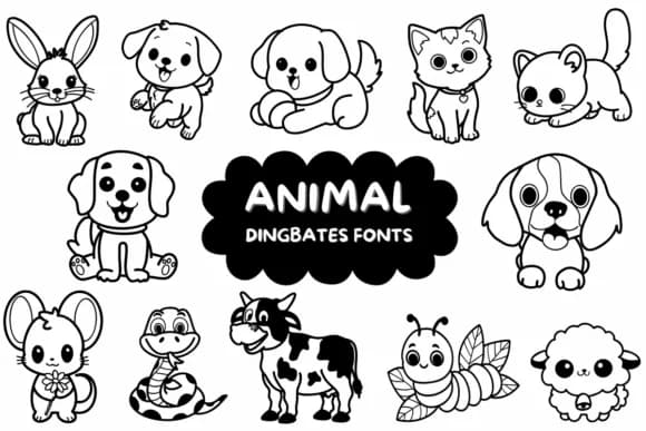 Animal by Natchuta — Dingbats Font