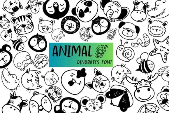 Animal by Chonada — Dingbats Font