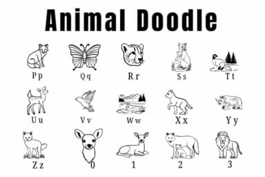 Animal Doodle by Suphitchaya — Dingbats Font — thumbnail 3