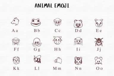 Animal Emoji by Nongyao — Dingbats Font — thumbnail 2