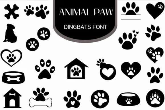 Animal Paw by Heartcraft Atelier — Dingbats Font