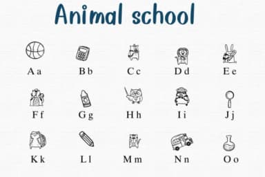 Animal School by Nongyao — Dingbats Font — thumbnail 2