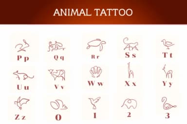 Animal Tattoo by Apiwat Type — Dingbats Font — thumbnail 3