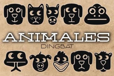 Animales by vladimirnikolic — Dingbats Font — thumbnail 1
