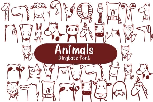Animals by Nongyao — Dingbats Font