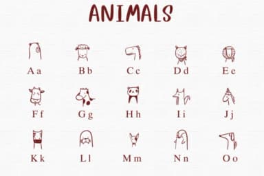 Animals by Nongyao — Dingbats Font — thumbnail 2