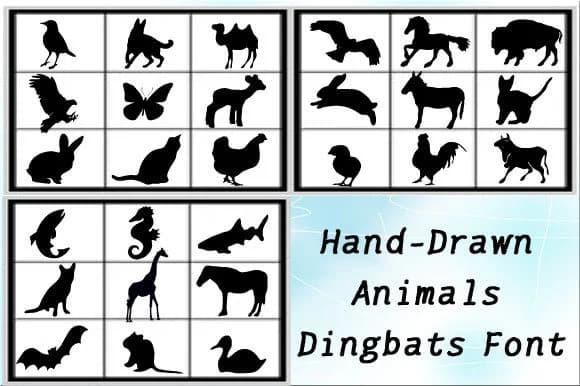 Animals by ishop — Dingbats Font