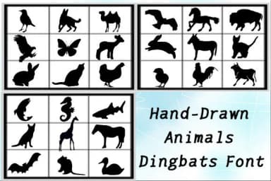 Animals by ishop — Dingbats Font — thumbnail 1