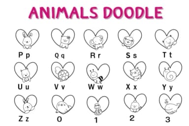 Animals Doodle by Nun Sukhwan — Dingbats Font — thumbnail 3