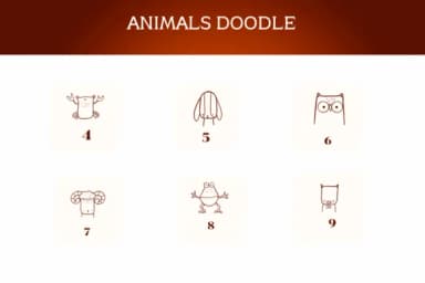 Animals Doodle by Apiwat Type — Dingbats Font — thumbnail 3