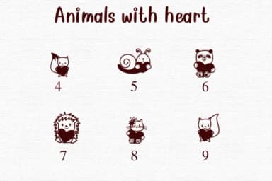 Animals with Heart by Nongyao — Dingbats Font — thumbnail 4
