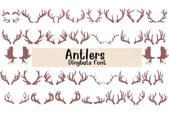 Antlers by Nongyao — Dingbats Font