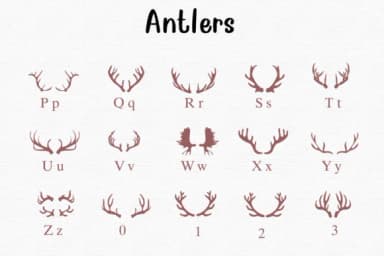 Antlers by Nongyao — Dingbats Font — thumbnail 3