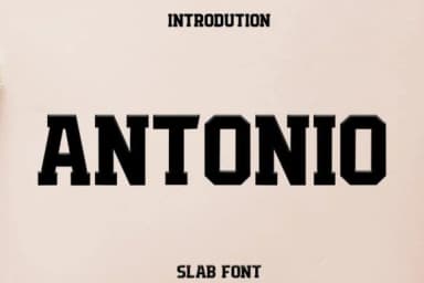 Antonio by Hendrik studio — Slab Serif Font — thumbnail 1
