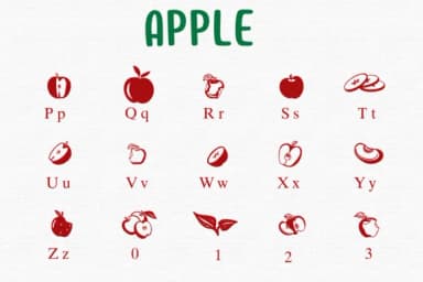 Apple by Sontaya — Dingbats Font — thumbnail 3