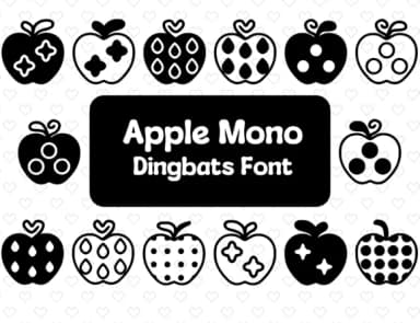 Apple Mono by Distiny4919 — Dingbats Font — thumbnail 1