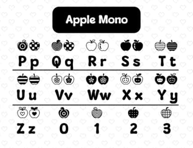 Apple Mono by Distiny4919 — Dingbats Font — thumbnail 3