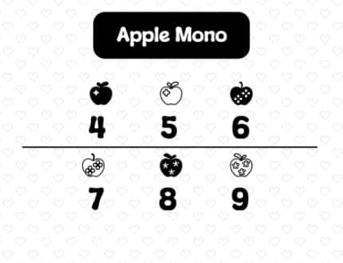 Apple Mono by Distiny4919 — Dingbats Font — thumbnail 4