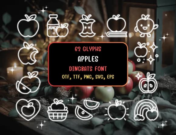 Apples by Distiny4919 — Dingbats Font