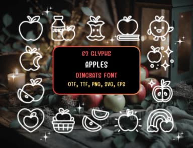 Apples by Distiny4919 — Dingbats Font — thumbnail 1