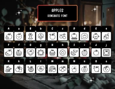 Apples by Distiny4919 — Dingbats Font — thumbnail 2