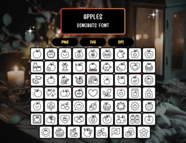 Apples by Distiny4919 — Dingbats Font — thumbnail 5