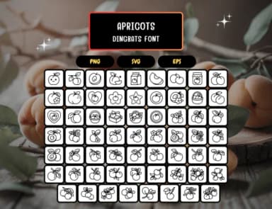 Apricots by Distiny4919 — Dingbats Font — thumbnail 5
