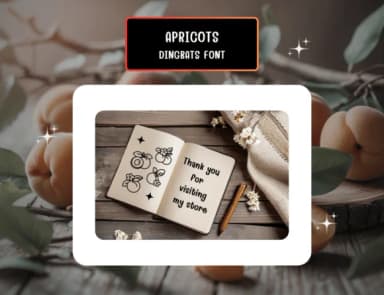 Apricots by Distiny4919 — Dingbats Font — thumbnail 8