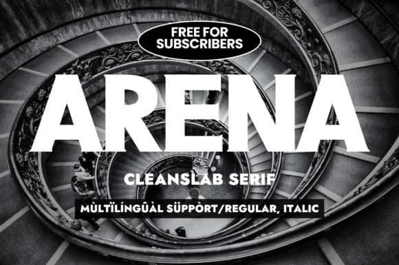 Arena by Minimalistartstudio — Slab Serif Font