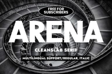 Arena by Minimalistartstudio — Slab Serif Font — thumbnail 1