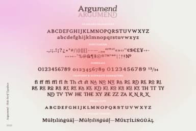Argumend by Ayca Atalay — Slab Serif Font — thumbnail 8