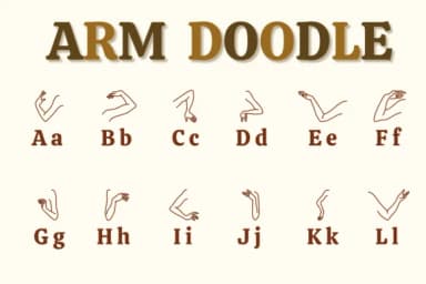 Arm Doodle by Chonada — Dingbats Font — thumbnail 2