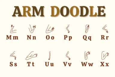 Arm Doodle by Chonada — Dingbats Font — thumbnail 3