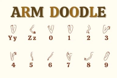 Arm Doodle by Chonada — Dingbats Font — thumbnail 4