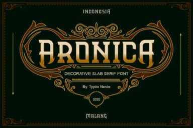 Aronica by Typia Nesia — Slab Serif Font — thumbnail 1