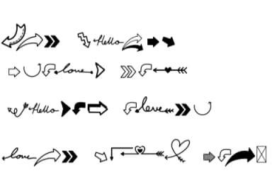 Arrow by Fox7 — Dingbats Font — thumbnail 7