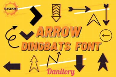 Arrow by danita.kukkai — Dingbats Font — thumbnail 1