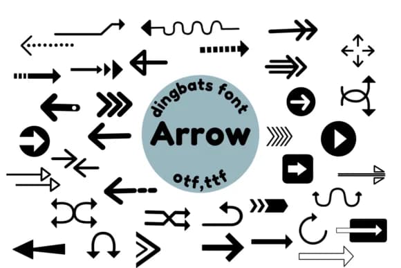 Arrow by Nun Sukhwan — Dingbats Font