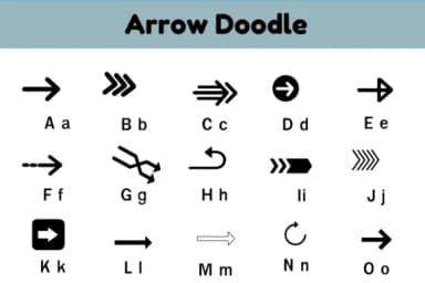 Arrow by Nun Sukhwan — Dingbats Font — thumbnail 2