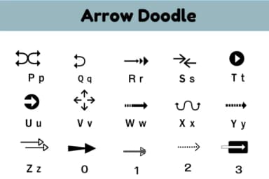 Arrow by Nun Sukhwan — Dingbats Font — thumbnail 3