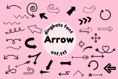 Arrow by Nun Sukhwan — Dingbats Font — thumbnail 1