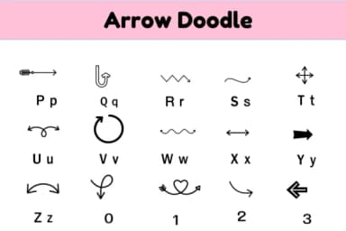 Arrow by Nun Sukhwan — Dingbats Font — thumbnail 3