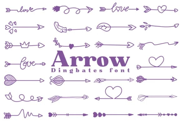 Arrow by Chonada — Dingbats Font